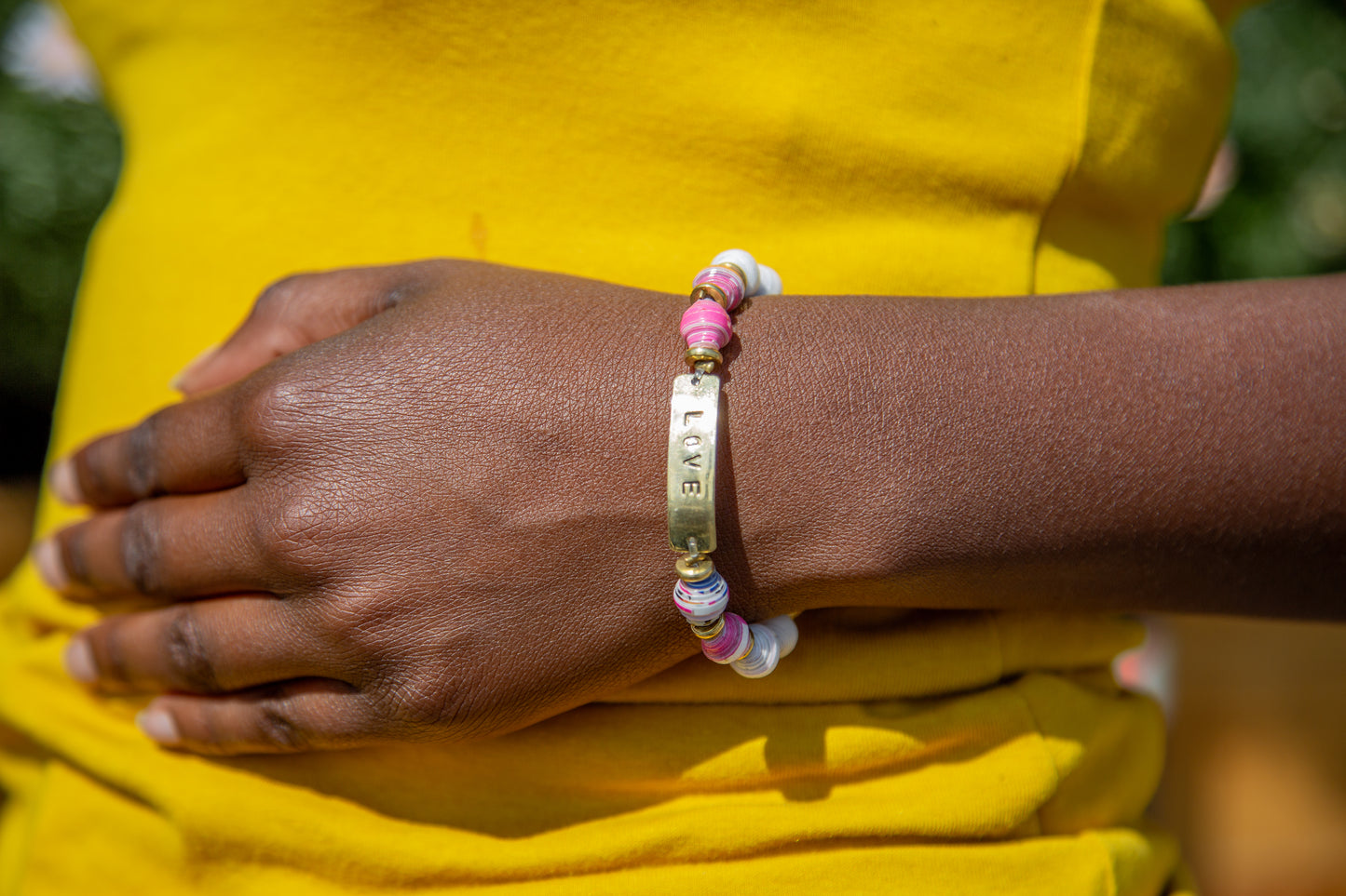 Brighter Futures Paper Bead Bracelet