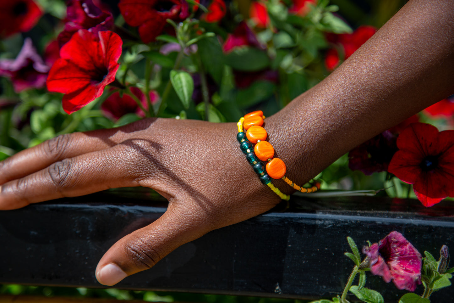 Orange Poppy Bracelet