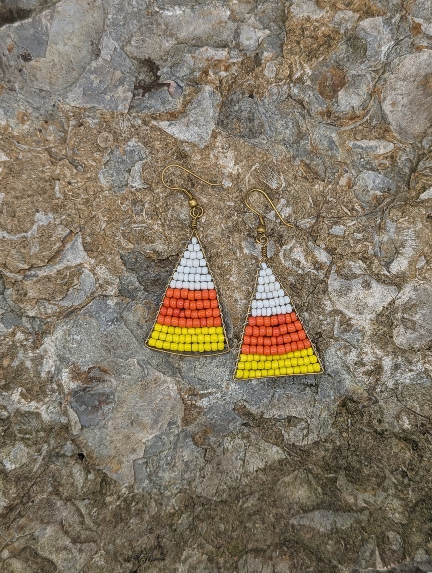 Candy Corn Earrings