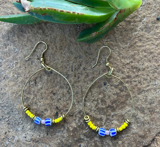 Pastel Beaded Earrings