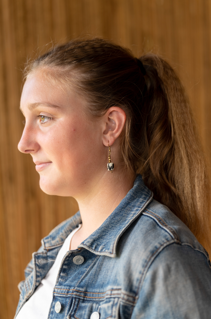 Batik Bead Earring