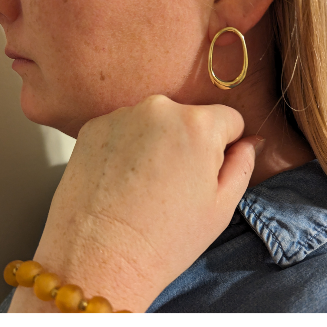 Brass Loop Earrings