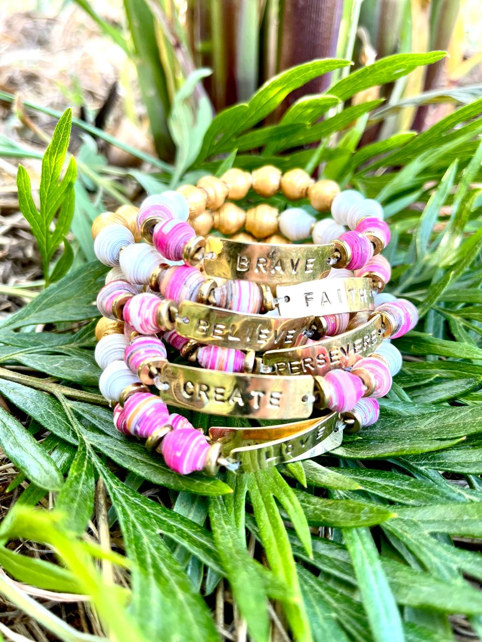 Brighter Futures Paper Bead Bracelet