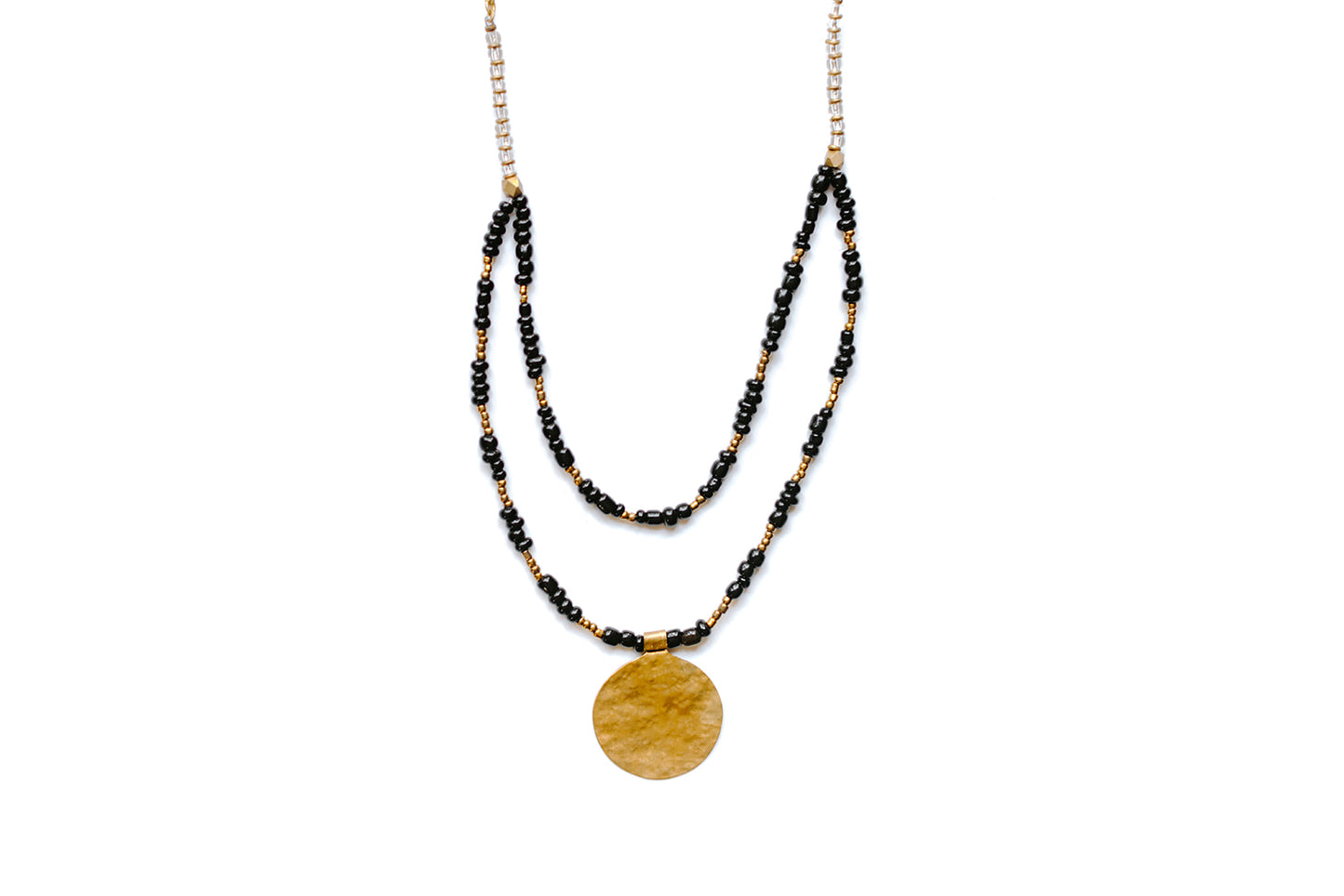 Hammered Medallion Necklace