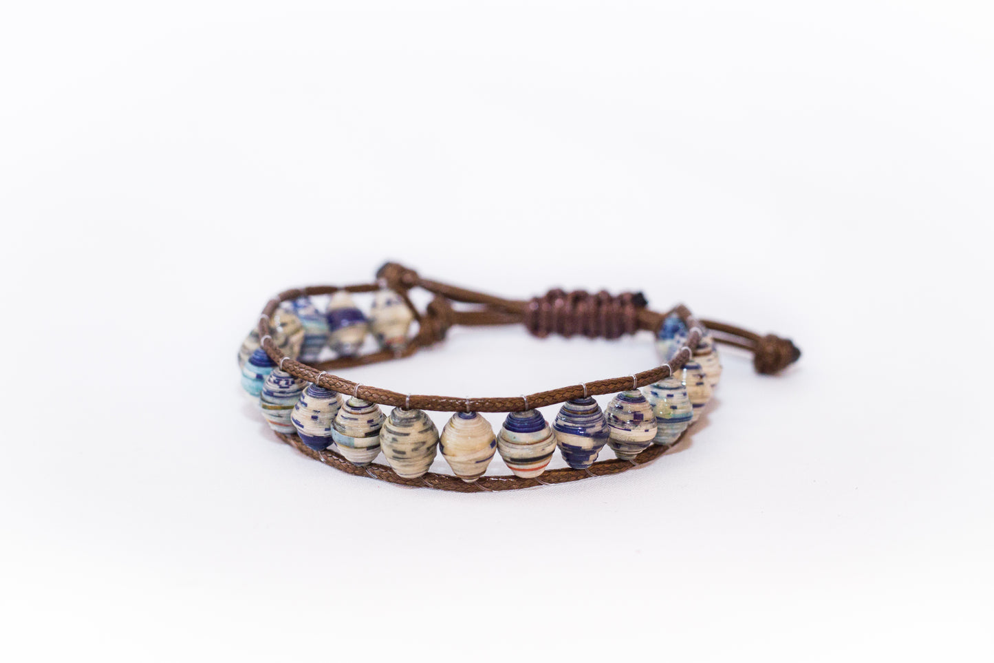 Paper Bead Pull Bracelet