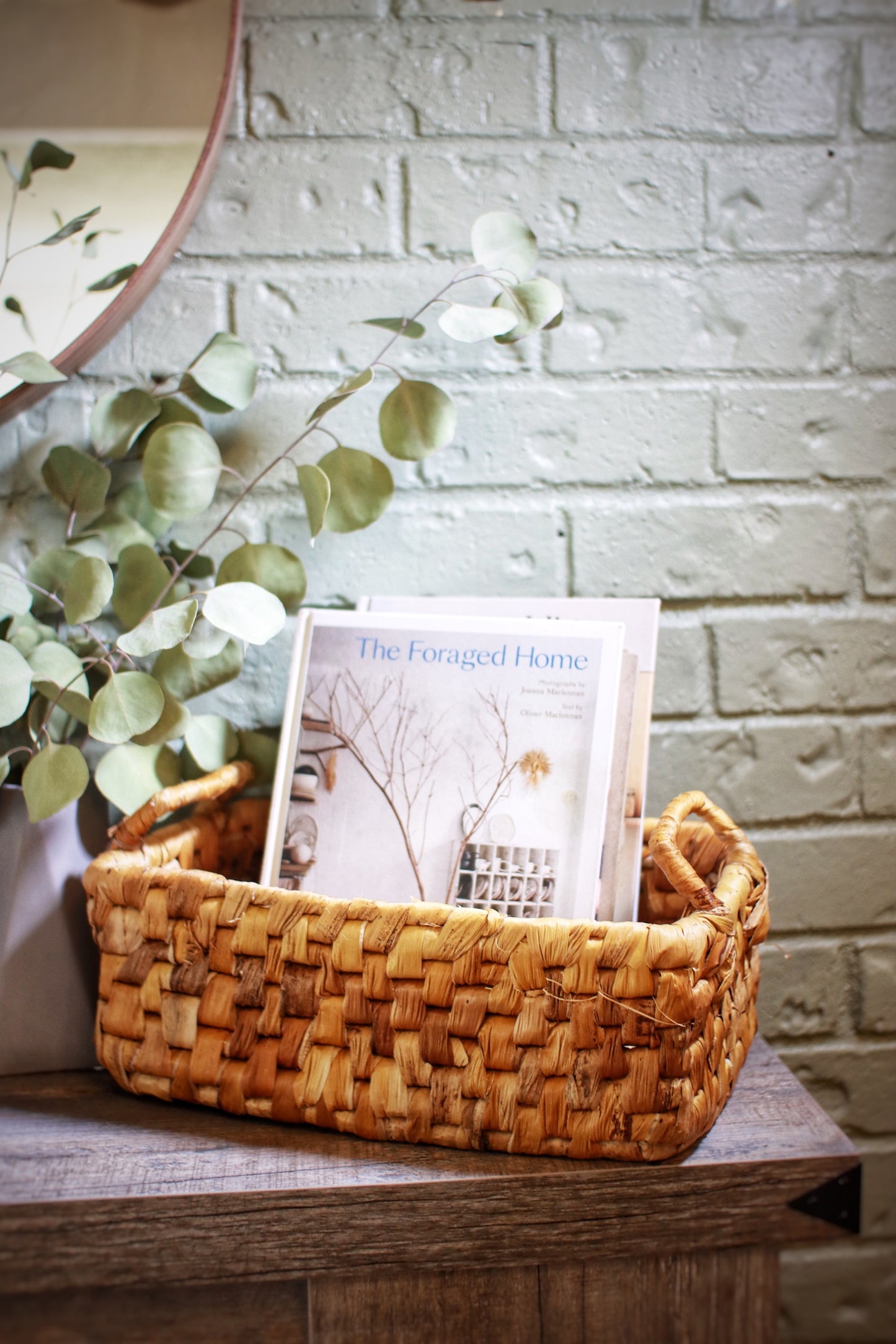 Banana Leaf Rectangular Basket