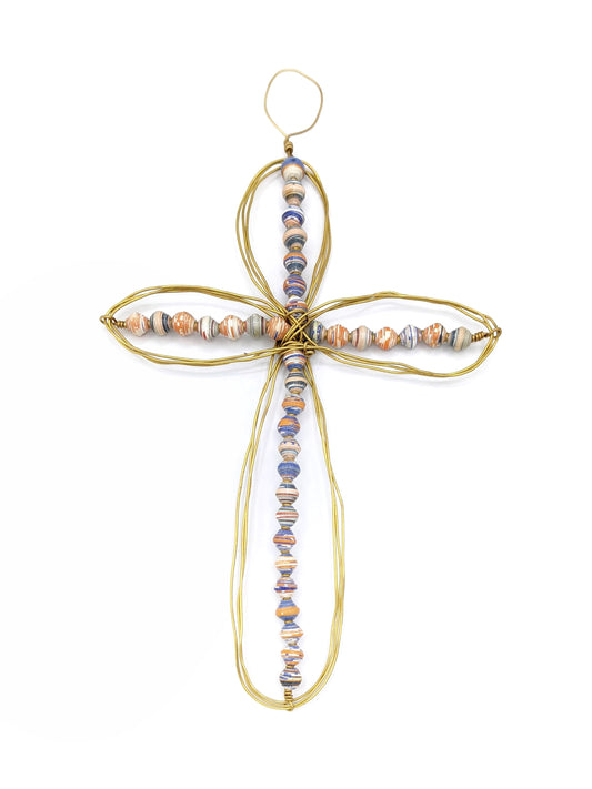 Beaded Wire Cross
