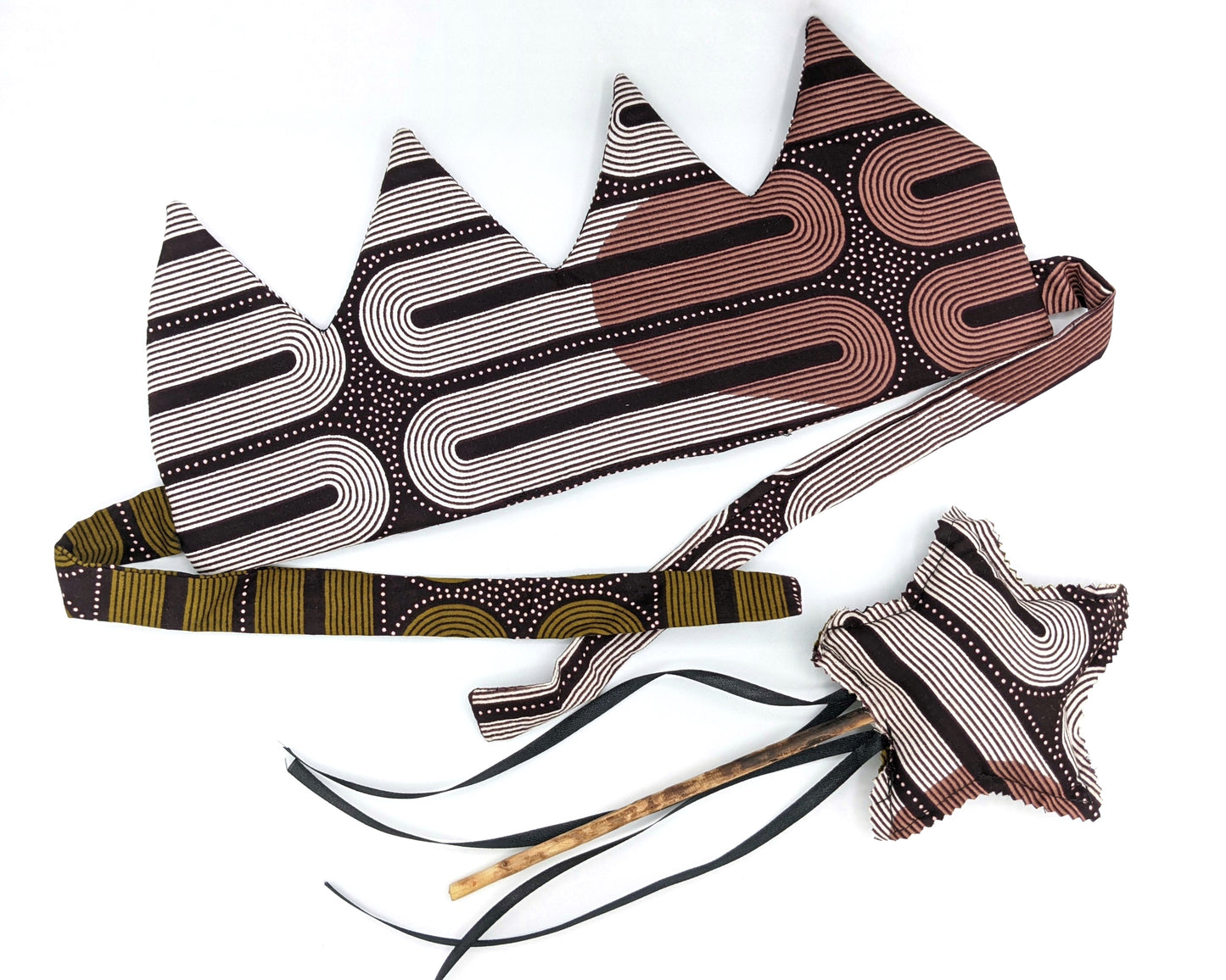Fabric Crown and Wand Set