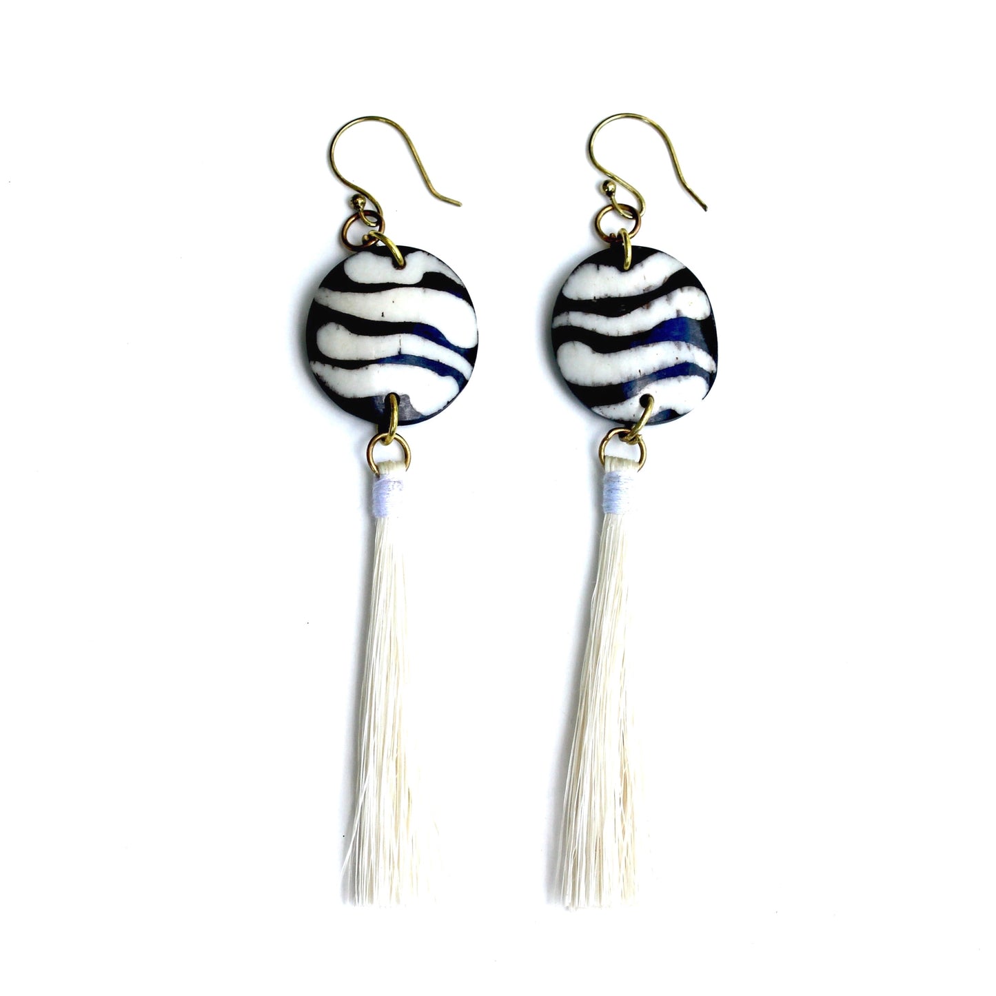 Wavy Tassel Earrings