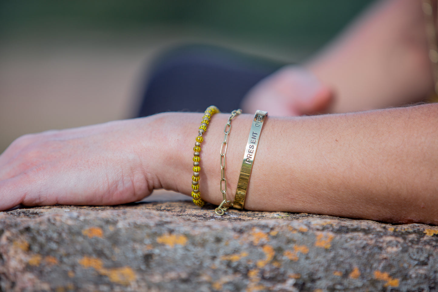 Present Over Perfect Brass Bracelet