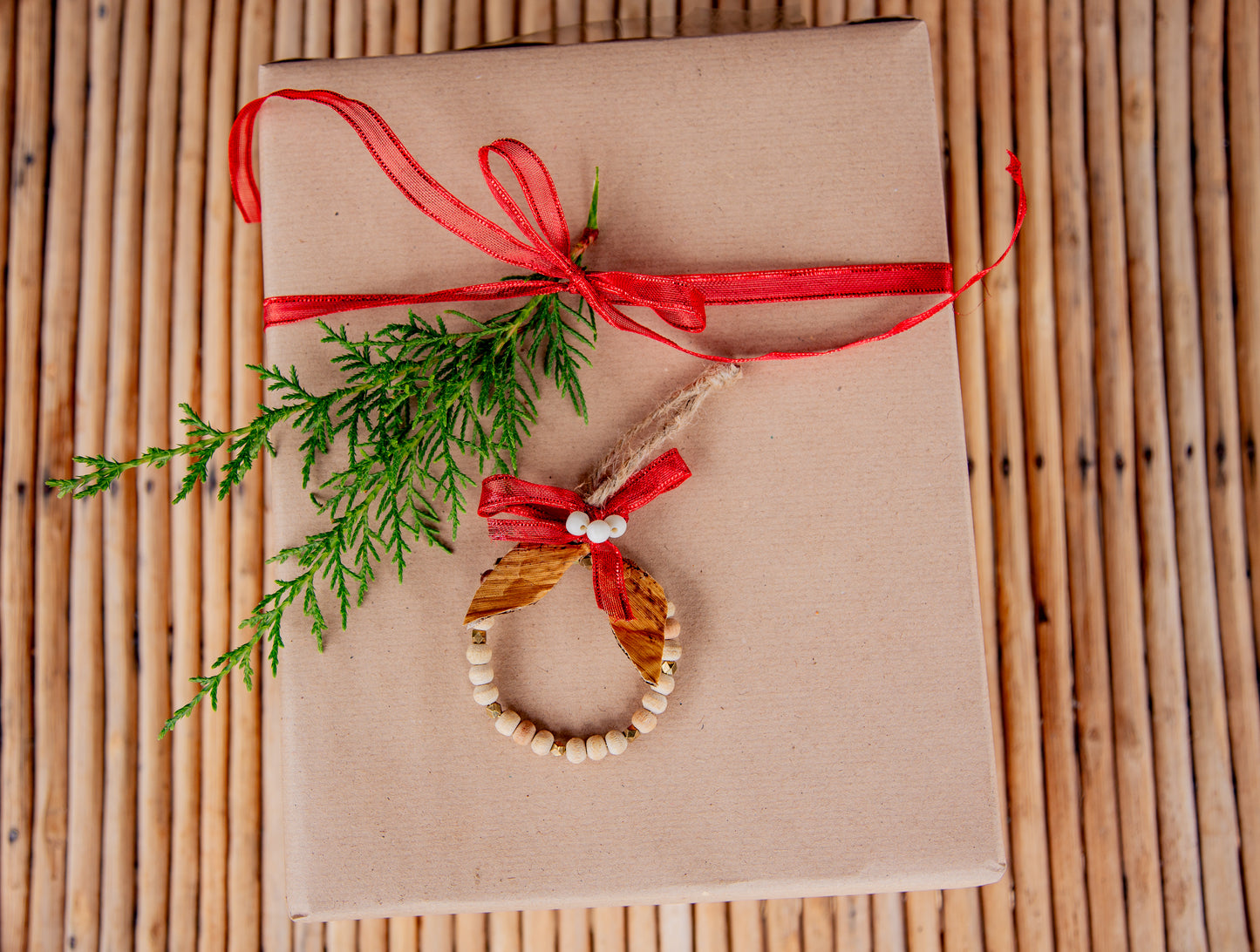 Wooden Wreath Ornament