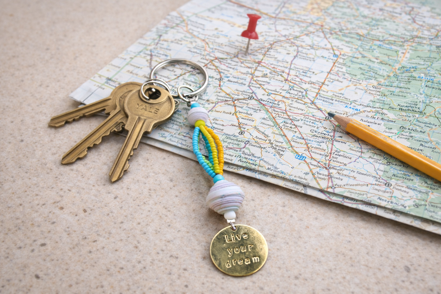 Live Your Dream Keychain