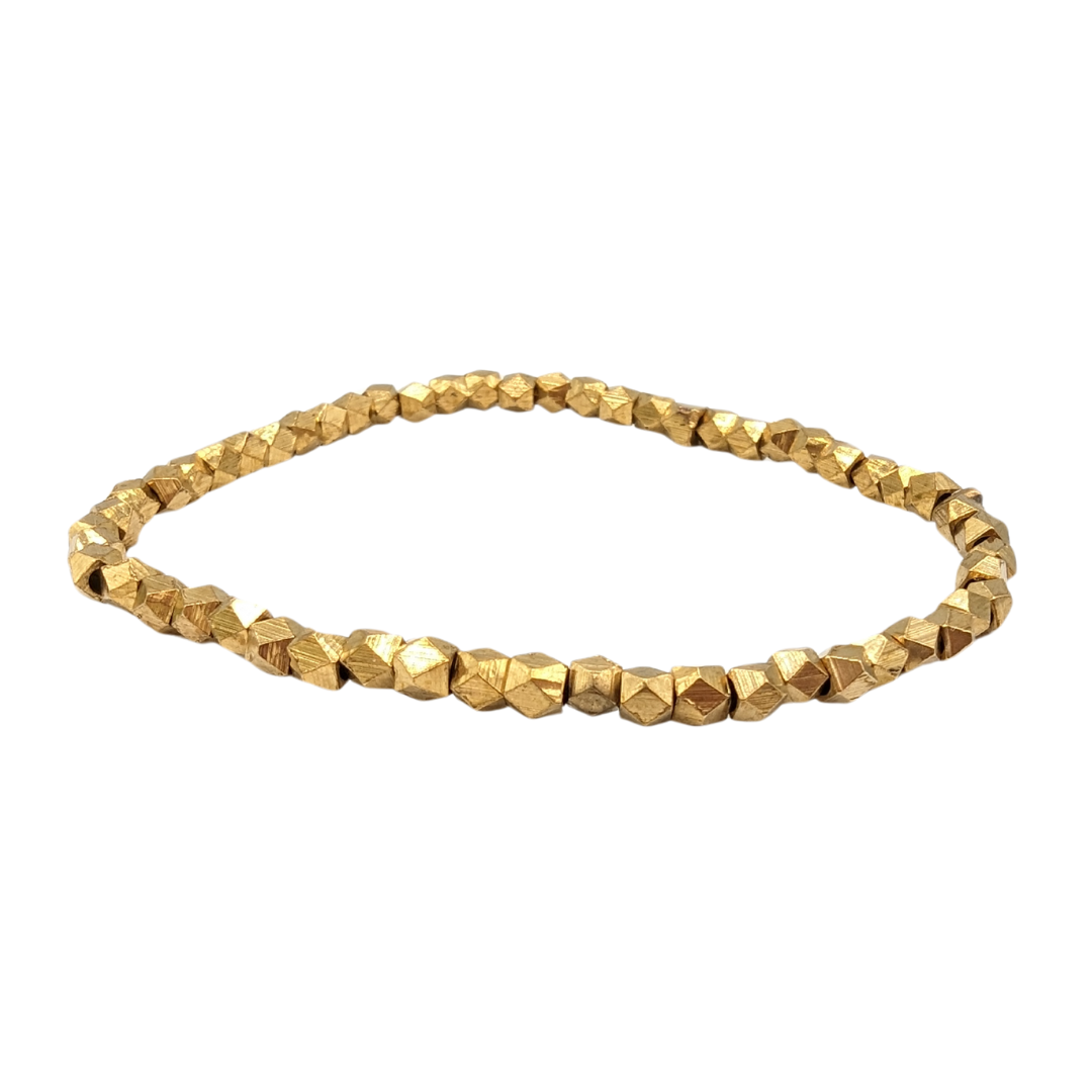 Brass Beaded Bracelet