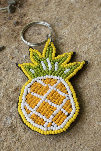 Fruity Beaded Keychain