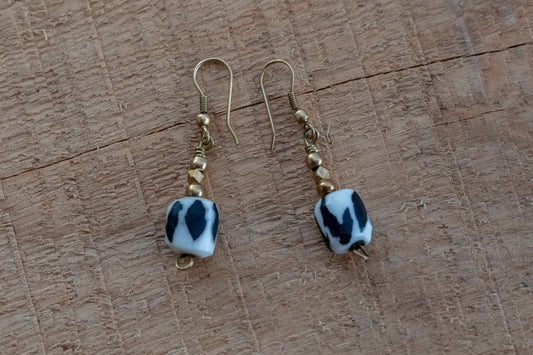 Batik Bead Earring