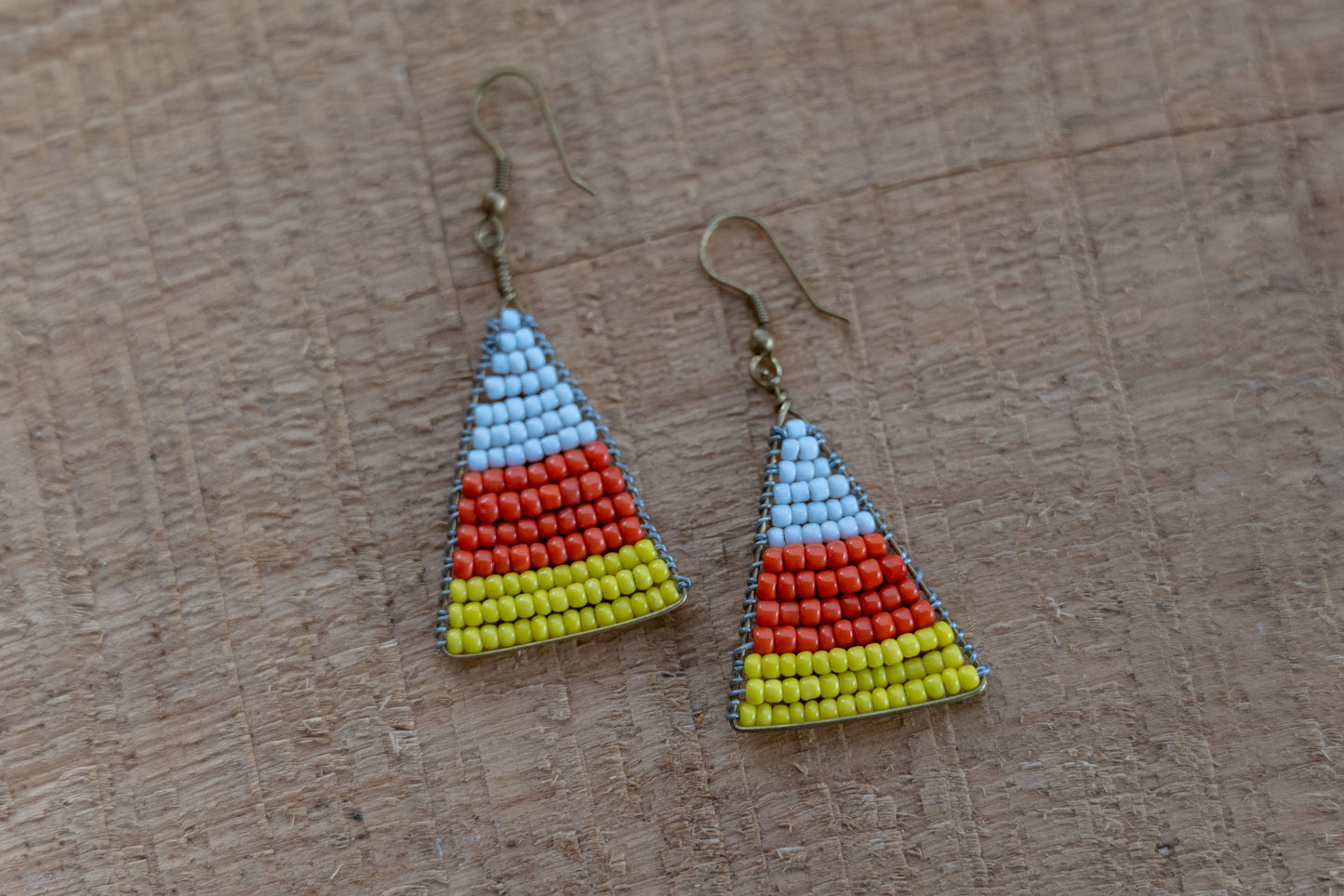 Candy Corn Earrings