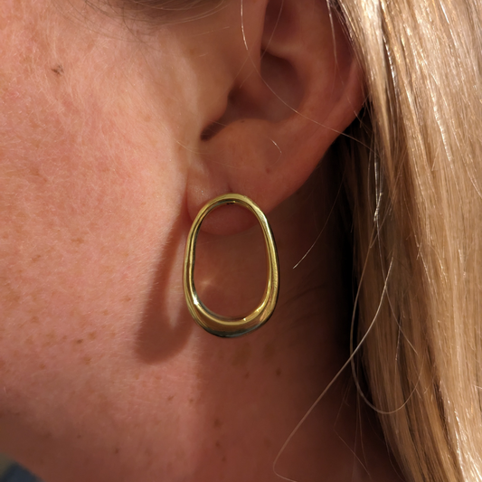 Brass Loop Earrings