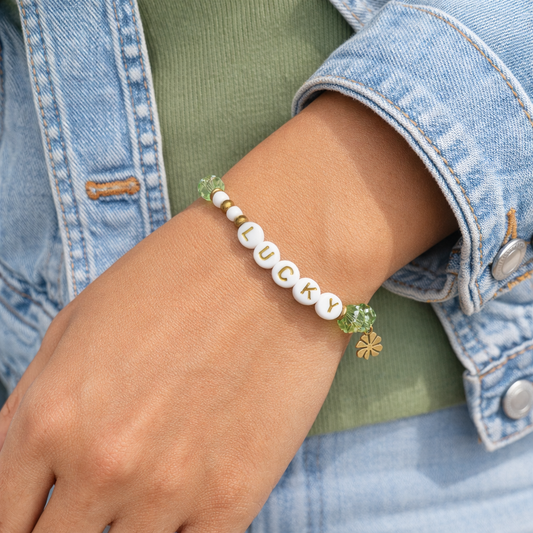 Lucky Shamrock Charm Bracelet