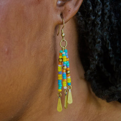 Rainbow Array Dangle Earrings
