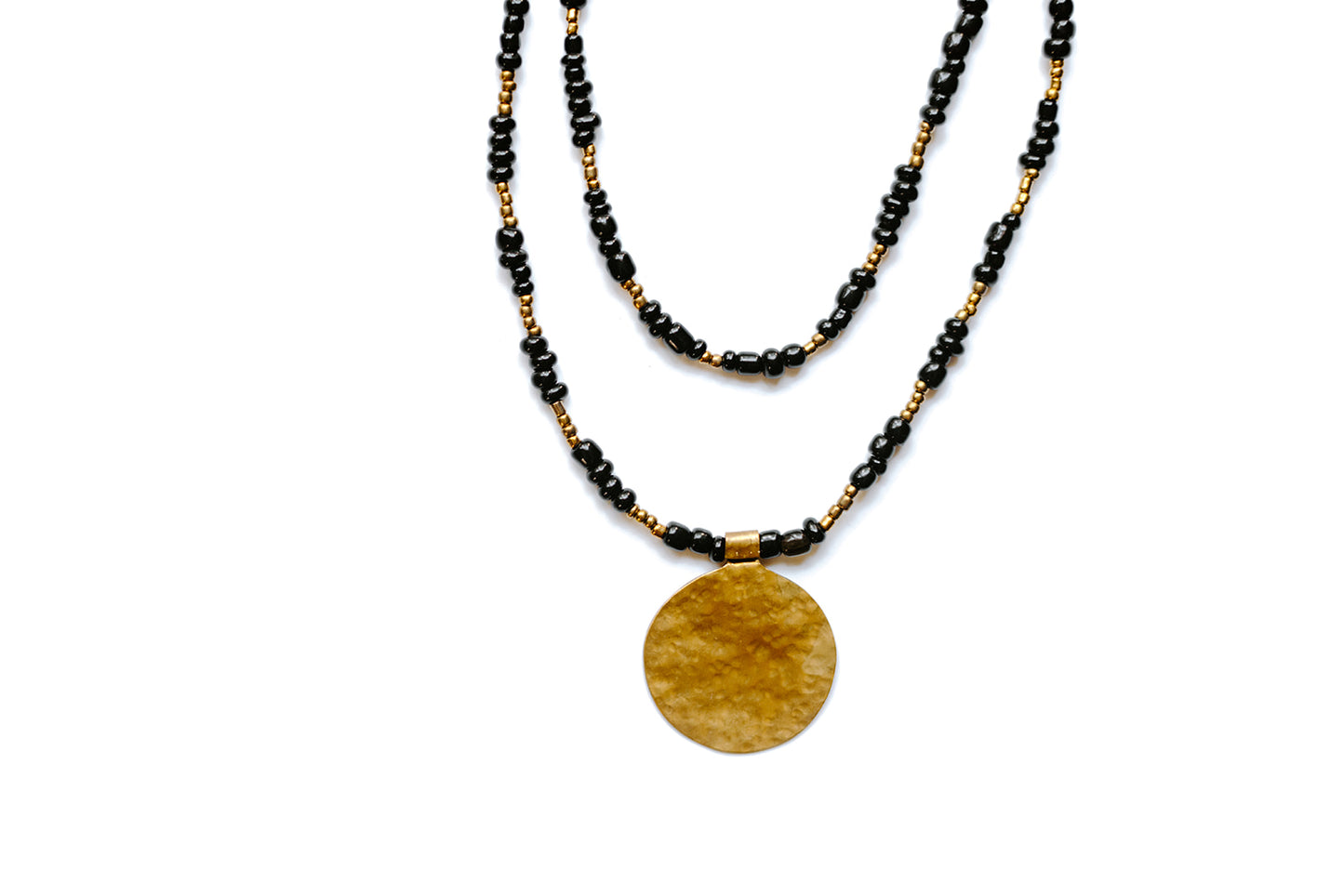 Hammered Medallion Necklace