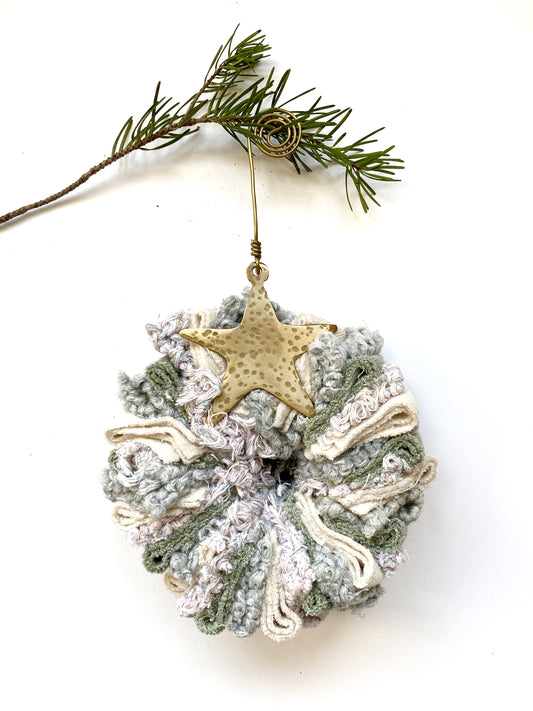 Upcycled Wreath Ornament